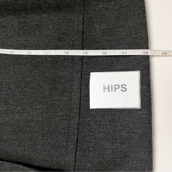 Theory Wool Gevel Dress 4 gray flannel neutral minimalist career work shift - Picture 10 of 14